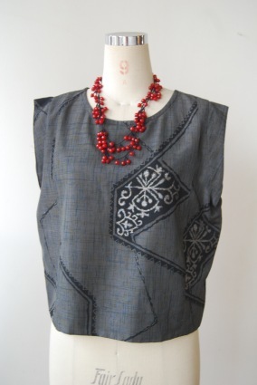 着物りメイク・銀糸刺繍のお着物からベスト_d0127925_00322844.jpg