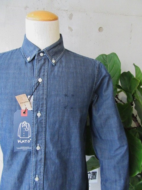 注目のシャツ。。。「Kato」DENIM Shambrre SHIRTS!♪!_d0152280_102913100.jpg
