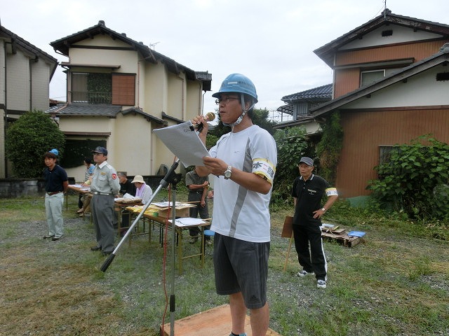 黄色いバンダナ掲示率はこれまで最高の85.9% 駿河台3丁目の28年度夏季防災訓練_f0141310_713852.jpg