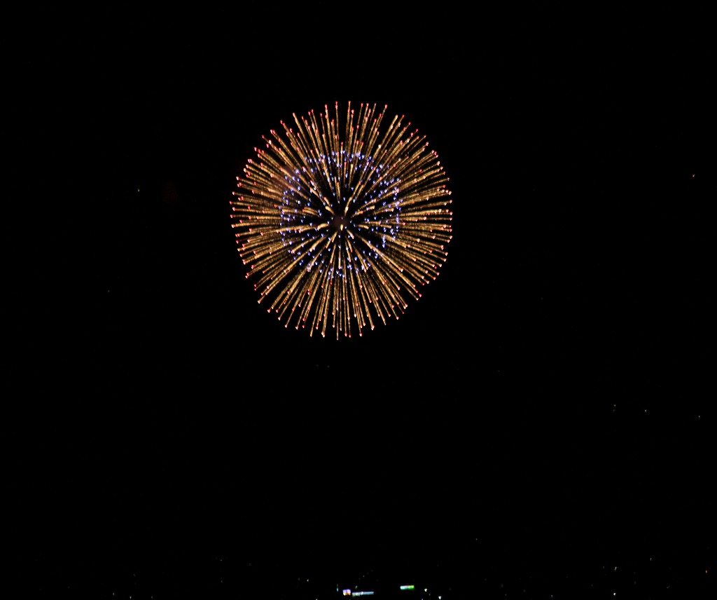 御坊市花火大会from真妻山 ウミネエブログ