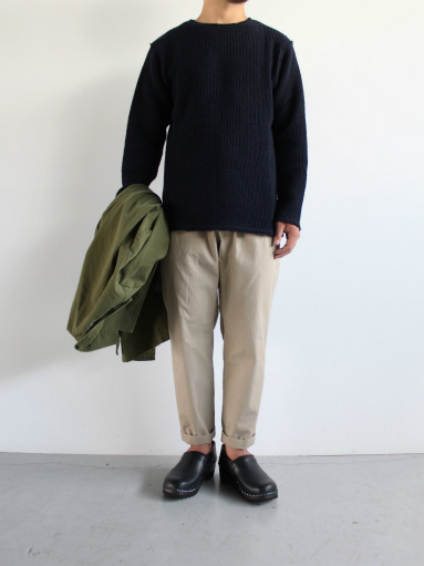 Honor gathering　cotton high count serge used finish Trousers_b0139281_13262418.jpg