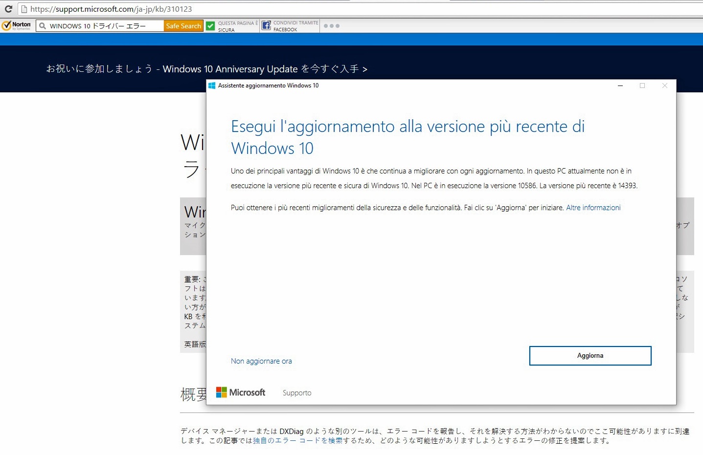 苦難の青やすらぎの青、Windows 10エラー画面とたそがれのトラジメーノ湖_f0234936_1559256.jpg