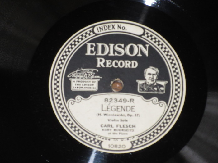 カール・フレッシュ（1873-1944）のエジソン盤_d0090784_6595670.jpg