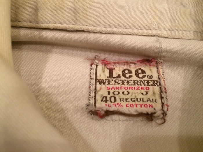 60's Lee Westerner 100-J : BUTTON UP clothing