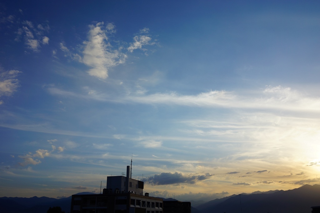 today\'s sunset(長野県松本市　９月１日夕暮れ時の空）_e0223456_10585314.jpg