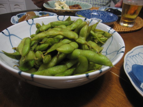 豆ご飯と枝豆のすり流し_a0279743_6245093.jpg