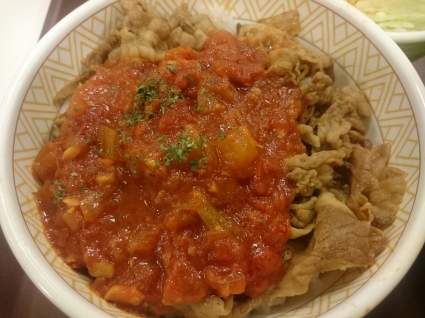 9/3 アラビアータ牛丼並サラダセット¥640@すき家_b0042308_14464476.jpg