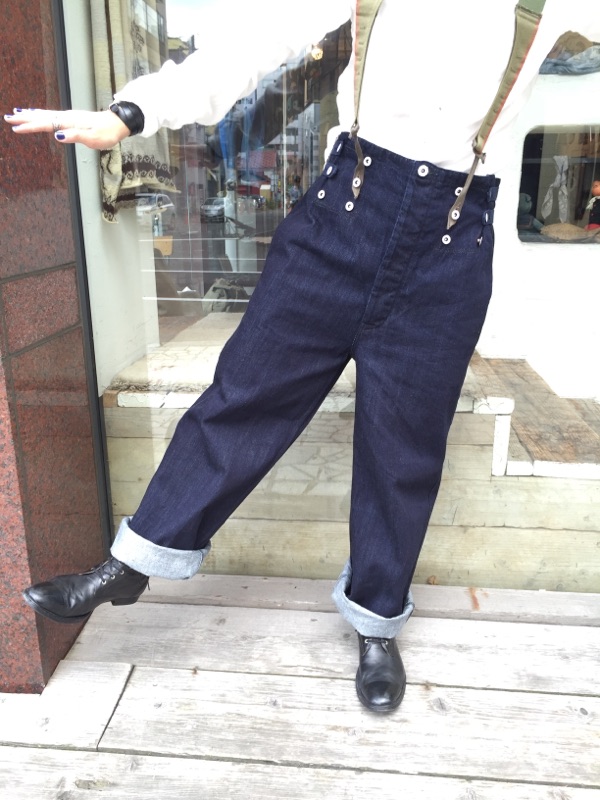 kapital 12oz デニム７スターサスペンダーパンツ - パンツ