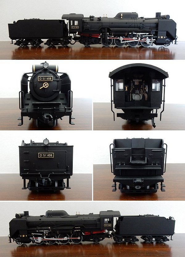 額装デゴイチ D51蒸気機関車（1/50 アリイ製） : WhiteDog工房