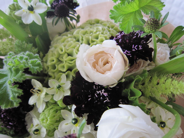 秋の花束 ケイトウをあわせて ブランシュのはなたち