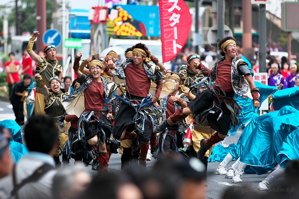 日本福祉大学 夢人党 ＠ 第18回にっぽんど真ん中祭り_c0187584_7462454.jpg