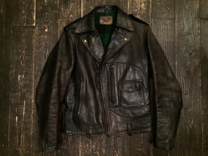 50's HERCULES D-pocket leather jacket : BUTTON UP clothing