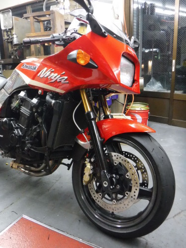 GPZ900Rの前後足変更でござる。・・・その3 GPZ900Rの前後足変更でござる。・・・その3