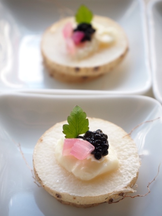 クリームソースの長芋ソテー_e0148373_21274764.jpg