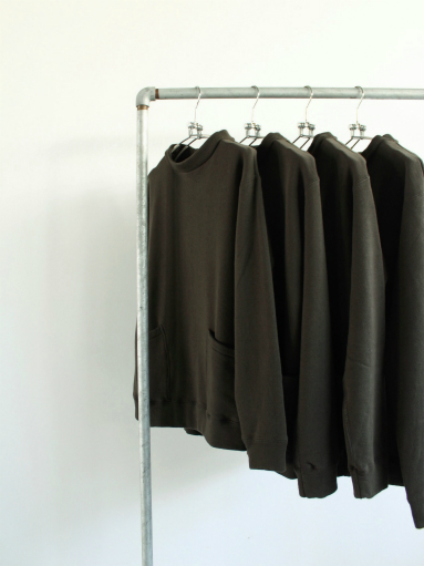 Honor gathering cotton vintage heavy sweat / dark khaki_b0139281_1432015.jpg