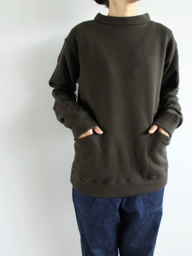 Honor gathering cotton vintage heavy sweat / dark khaki_b0139281_1433735.jpg