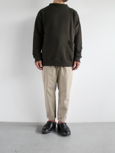 Honor gathering cotton vintage heavy sweat / dark khaki_b0139281_144402.jpg