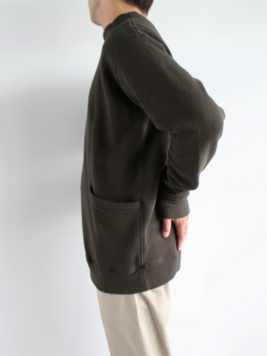 Honor gathering cotton vintage heavy sweat / dark khaki_b0139281_144687.jpg