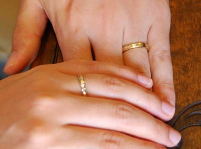 K18 結婚指輪　和彫り_f0155891_18030689.jpg