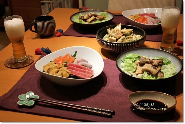 うに海鮮丼_f0179404_16313338.jpg