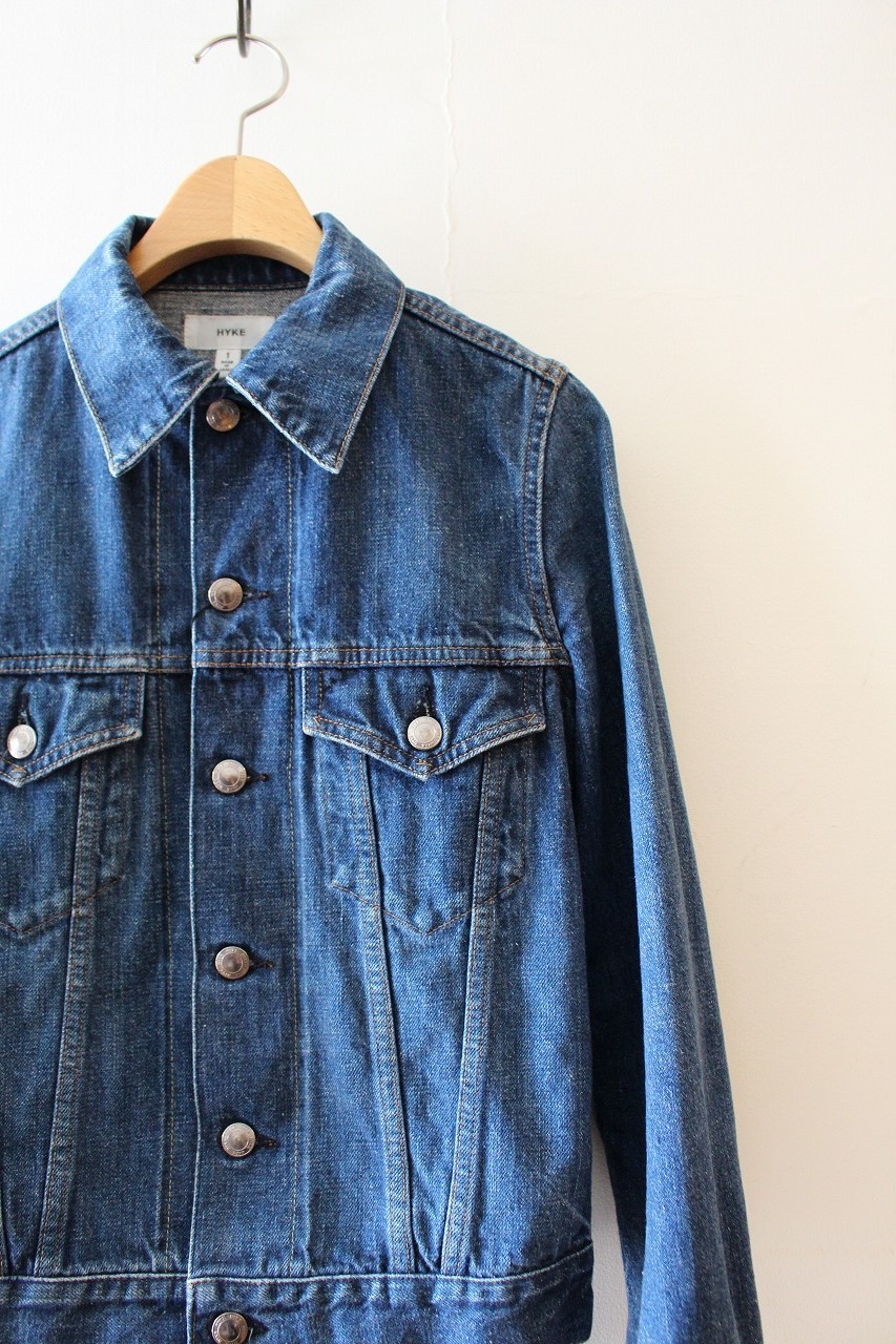 HYKEハイクの１６年LONG SLEEVE BLOUSEと人気定番型DENIM JACKET TYPE3が買取入荷しました_d0254905_16053263.jpg