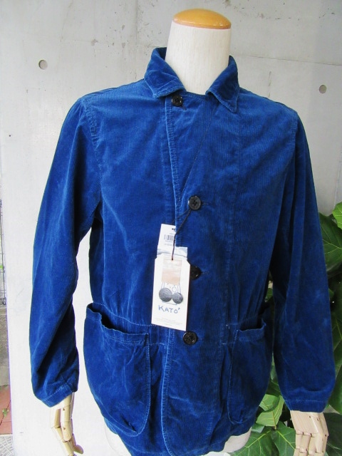 今秋の注目株★ Kato ・・・ Indigo CORDUROY JACKET!★!_d0152280_1002977.jpg