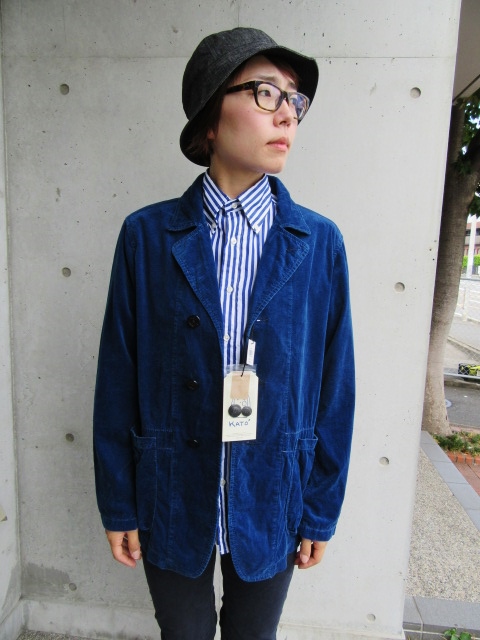 今秋の注目株★ Kato ・・・ Indigo CORDUROY JACKET!★!_d0152280_105587.jpg