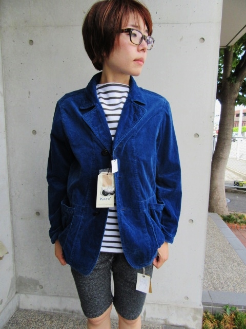 今秋の注目株★ Kato ・・・ Indigo CORDUROY JACKET!★!_d0152280_1063551.jpg