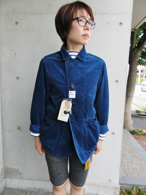 今秋の注目株★ Kato ・・・ Indigo CORDUROY JACKET!★!_d0152280_1073498.jpg
