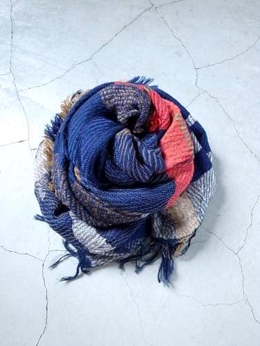 tamaki niime 玉木新雌 roots shawl wool × cotton _a0258834_13155710.jpg