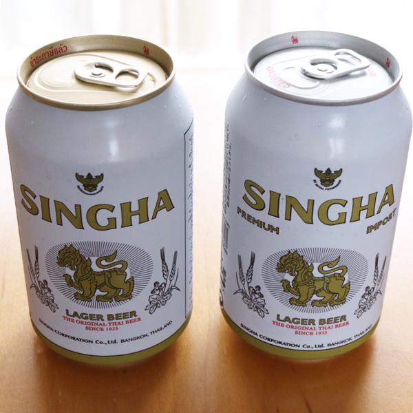 2本のビアシン（Singha Lager Beer）_c0060143_10180220.jpg