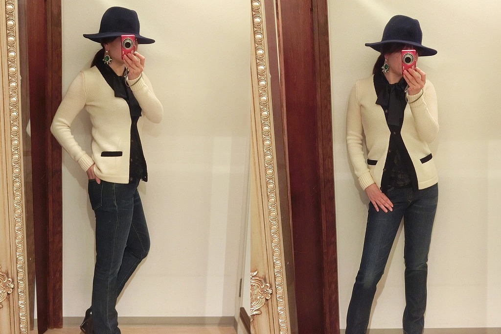 Ralph Lauren knitting ラルフローレンニットボウタイブラウス Ralph Lauren knitting ラルフローレンニットボウタイブラウス