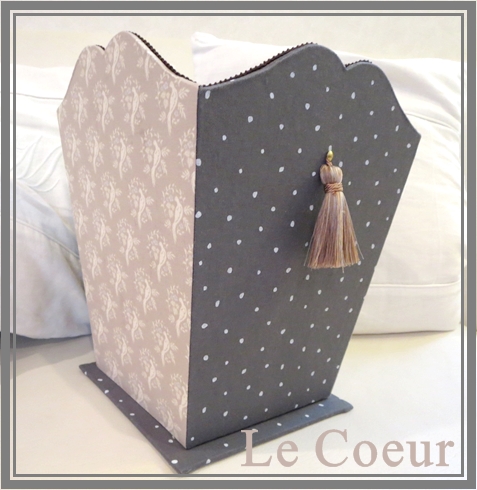 自宅レッスン 大きなファーリボン付きBAG ダストBOX ペン立て×2_f0305451_17302796.jpg