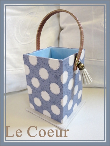 自宅レッスン 大きなファーリボン付きBAG ダストBOX ペン立て×2_f0305451_1755308.jpg
