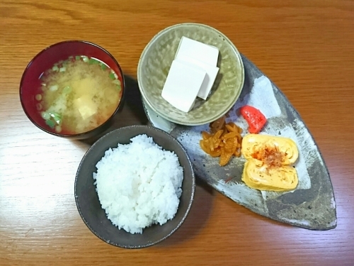 新米の朝ごはん_c0004311_13292466.jpg