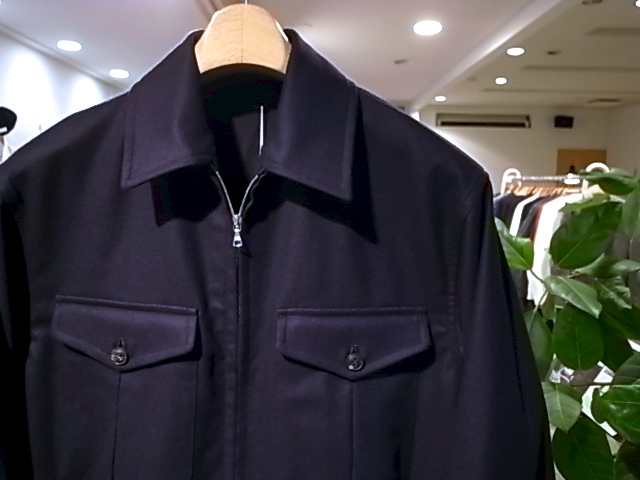 comoli flano zip blouson フラノ　ジップ　ブルゾン