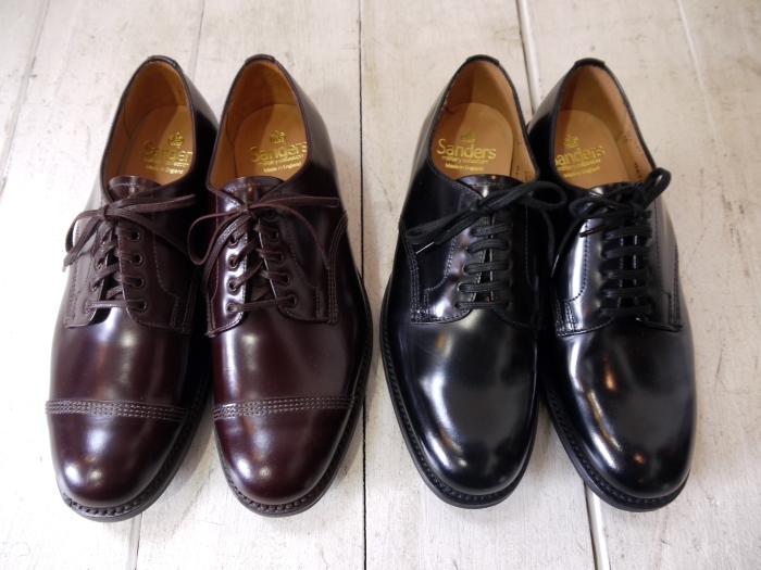 SANDERS MILITARY PLAIN TOE SHOE 入荷_f0224266_18064653.jpg