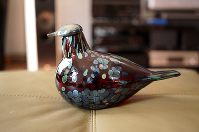 iittal Birds by Toikka -Ruby bird red & cranberry : buckの iittal Birds by Toikka -Ruby bird red & cranberry : buckの