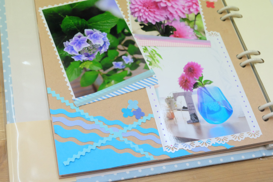 クラフトはさみを使って花束を♪_d0189735_17135721.jpg