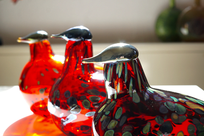 iittal Birds by Toikka -Ruby bird red & cranberry : buckの