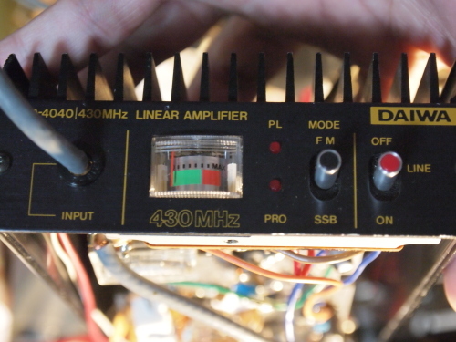 ダイワインダストリ LA-4040 430MHz 35W リニアアンプの修繕 ダイワインダストリ LA-4040 430MHz 35W リニアアンプの修繕