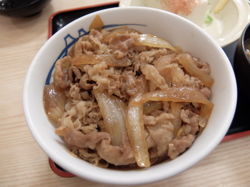 New 松屋 牛めし あたま大盛 冷やっこ 店舗限定 食欲記