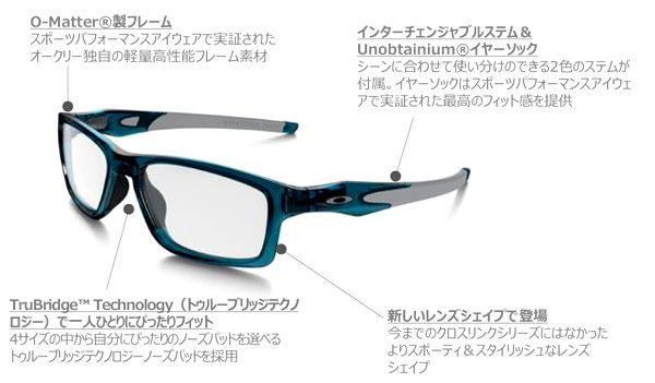 OAKLEY-オークリー-　RXフレーム　*CROSSLINK　MNP*55サイズ　入荷しました！　ｂｙ甲府店_f0076925_16181277.jpg