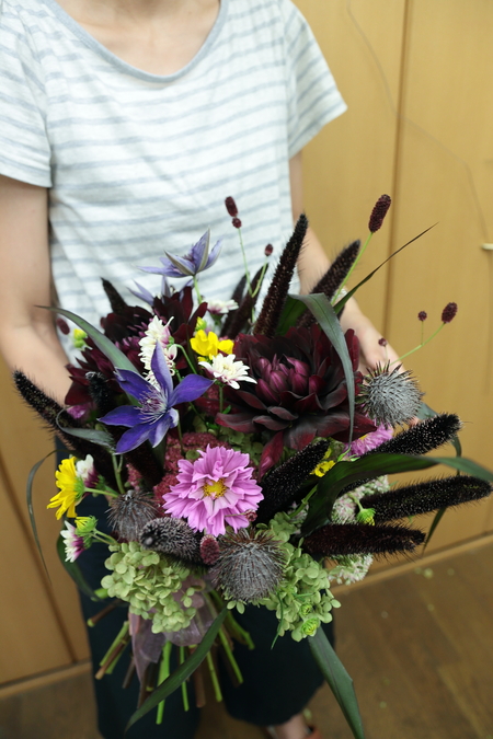 一会定期スクール ９月、秋の花のブーケ 登録生徒さん募集のお知らせ_a0042928_239578.jpg