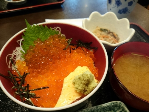 今日のランチはイクラ丼_e0263536_17313926.jpg