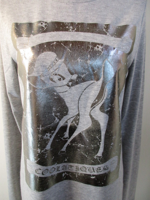 クーラ  COOLA　BAMBIヴィンテージ箔プリントL/S Tee_e0076692_19465182.jpg