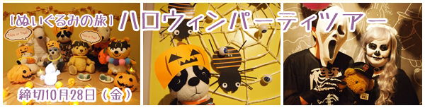 ［ぬいぐるみの旅］ハロウィンパーティツアー開催します♪（参加はぬいぐるみさん）_f0256400_12294328.jpg