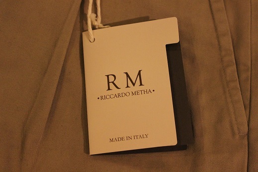 イタリア発ブランド \"RICCARDO METHA\" ご紹介_f0191324_08342321.jpg