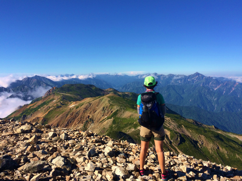 白馬鑓温泉ー祖母谷温泉　Fastpacking+Bouldering 2016/08-24-26 Day.2_b0220886_18472341.jpg