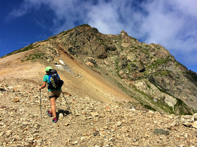 白馬鑓温泉ー祖母谷温泉　Fastpacking+Bouldering 2016/08-24-26 Day.2_b0220886_1935189.jpg